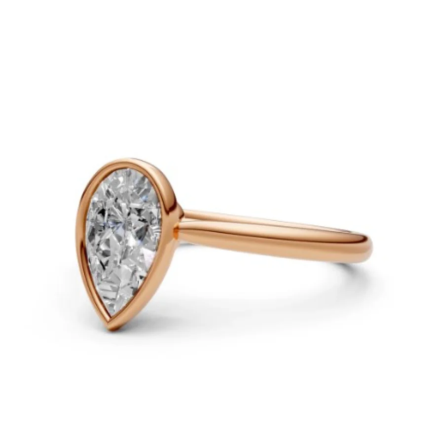 How A Bezel Set Engagement Ring Fits With Different Hand Shapes