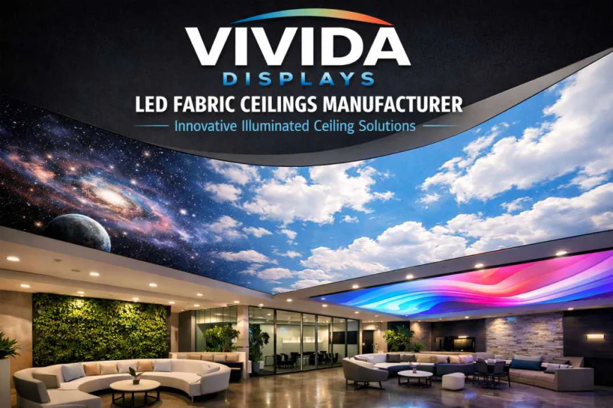 LED Fabric Ceilings Manufacturer – Innovative Illuminated Ceiling Solutions by Vivida Displays