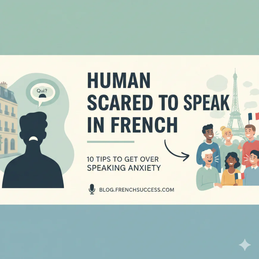 Human Scared To Speak in French—10 Tips To Get Over Speaking Anxiety