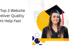 How Do the Top 3 Website Platforms Deliver Quality Assessment Help Fast