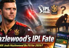 Winmatch: RCB Awaits Hazlewood Update