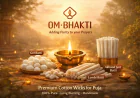 Premium Cotton Puja Wicks | 100% Pure & Smokeless | Om Bhakti