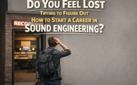 Do You Feel Lost Trying to Figure Out How to Start a Career in Sound Engineering?