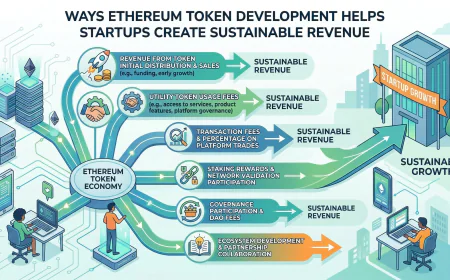 Ways Ethereum Token Development Helps Startups Create Sustainable Revenue