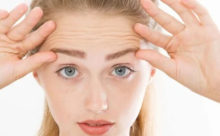 شد الجبهة للحصول على وجه متناسق