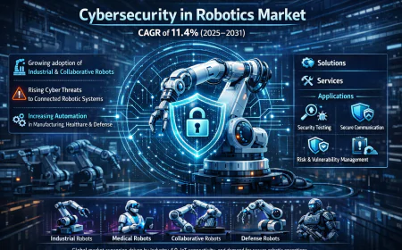 Cybersecurity in Robotics Market by 2031: Components, Robot Types, Applications, and Regional Insights