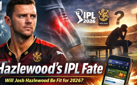Winmatch: RCB Awaits Hazlewood Update
