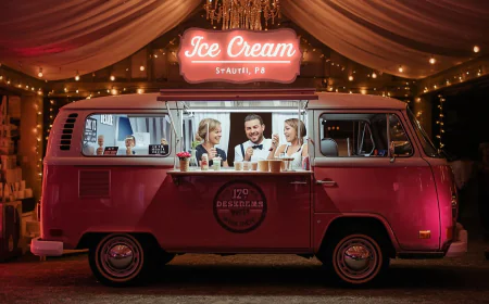Make Your Wedding Reception Unforgettable with a Classic Ice Cream Cart
