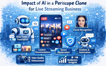 Impact of AI in Periscope Clone for Live Streaming Business