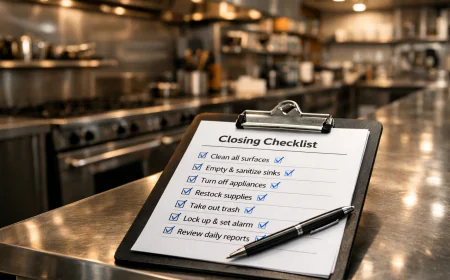 How Does a Closing Checklist for Restaurants Improve Health Inspection Readiness?