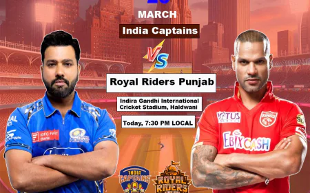 The Battle of Titans: Analyzing Strategies Ahead of Reddy Anna Online Book ID with India Captains vs Royal Riders Punjab in the 11th Match on March 23rd.
