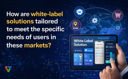 How are white-label solutions tailored to meet the specific needs of users in these markets?