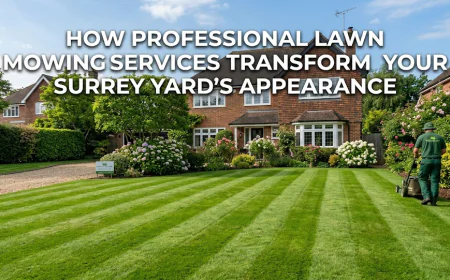 How Professional Lawn Mowing Services Transform Your Surrey Yard’s Appearance