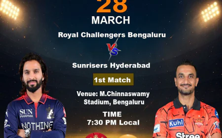IPL 2026 Kickoff: Reddy Anna Online Book ID Analyzes the Key Players to Watch in the RCB vs. SHR.