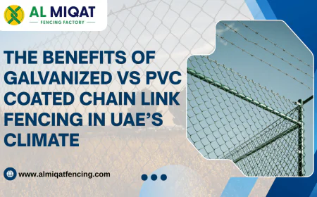 The Benefits of Galvanized vs PVC Coated Chain Link Fencing in UAE’s Climate