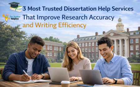3 Most Trusted Dissertation Help Services That Improve Research Accuracy and Writing Efficiency