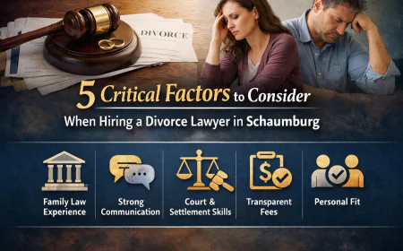 5 Critical Factors to Consider When Hiring a Divorce Lawyer in Schaumburg