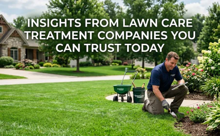 Insights from Lawn Care Treatment Companies You Can Trust Today