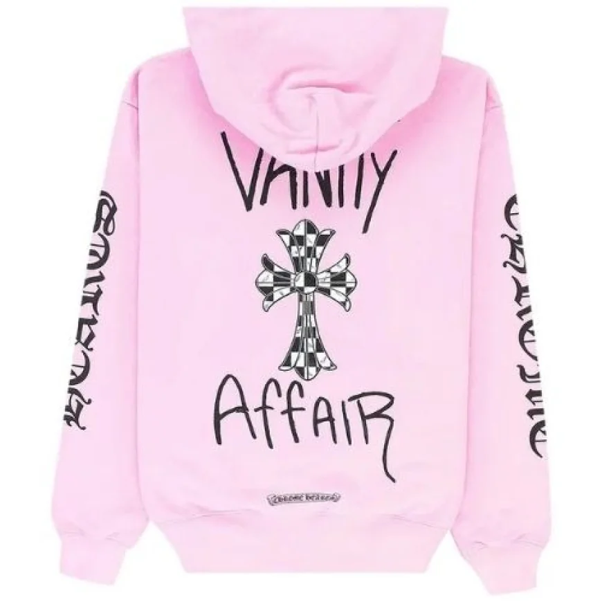 Chrome Hearts Black Hoodie with Signature Silver Details