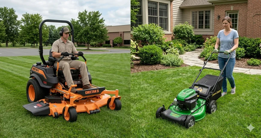 Commercial Lawn Mower vs Residential Mower Guide: Mastering Surrey’s Turf
