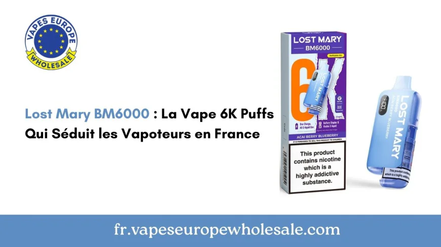 Lost Mary BM6000 : La Vape 6K Puffs Qui Séduit les Vapoteurs en France