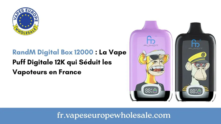 RandM Digital Box 12000 : La Vape Puff Digitale 12K qui Séduit les Vapoteurs en France