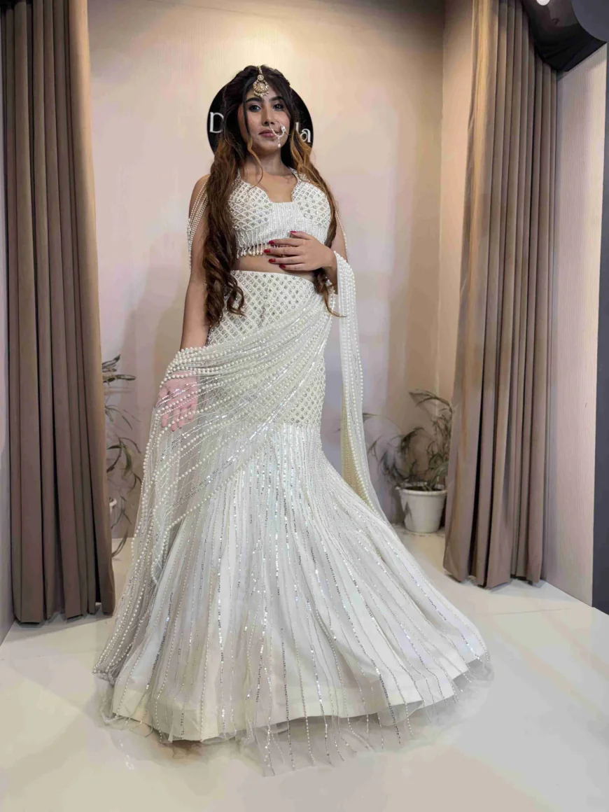 Modern Bridal Reception Looks Featuring Fishcut Gowns