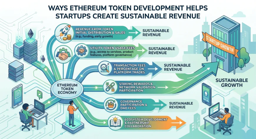 Ways Ethereum Token Development Helps Startups Create Sustainable Revenue