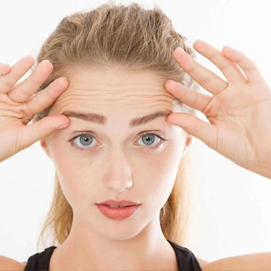 شد الجبهة للحصول على وجه متناسق