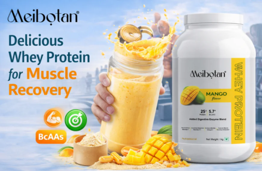 Meibotan Whey Protein Powder: Delicious Double Rich Chocolate for Muscle Recovery