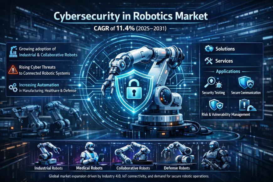 Cybersecurity in Robotics Market by 2031: Components, Robot Types, Applications, and Regional Insights