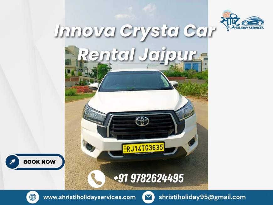 Innova Crysta Rental Jaipur | Hire Innova Crysta in Jaipur