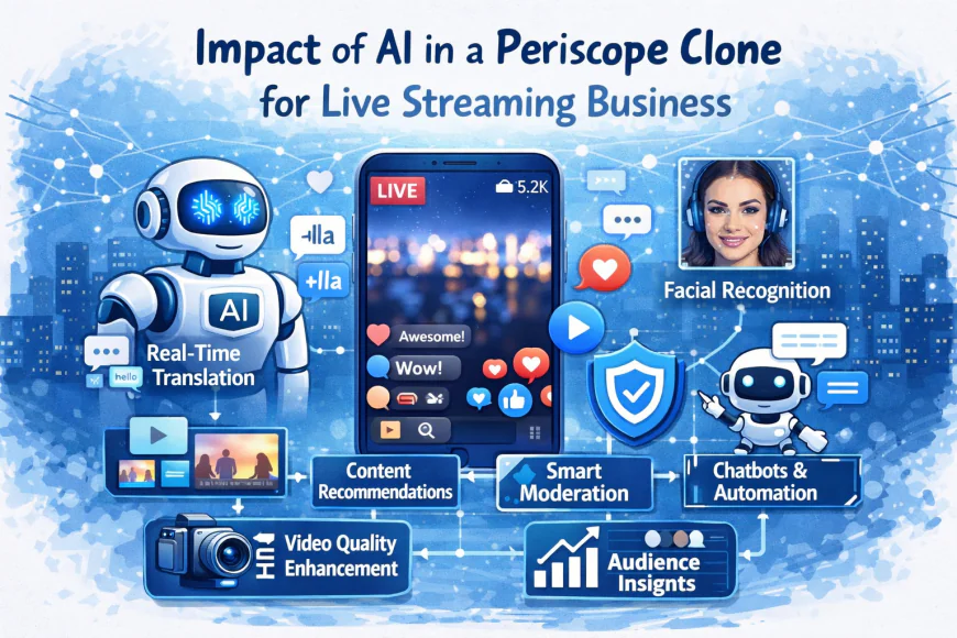 Impact of AI in Periscope Clone for Live Streaming Business