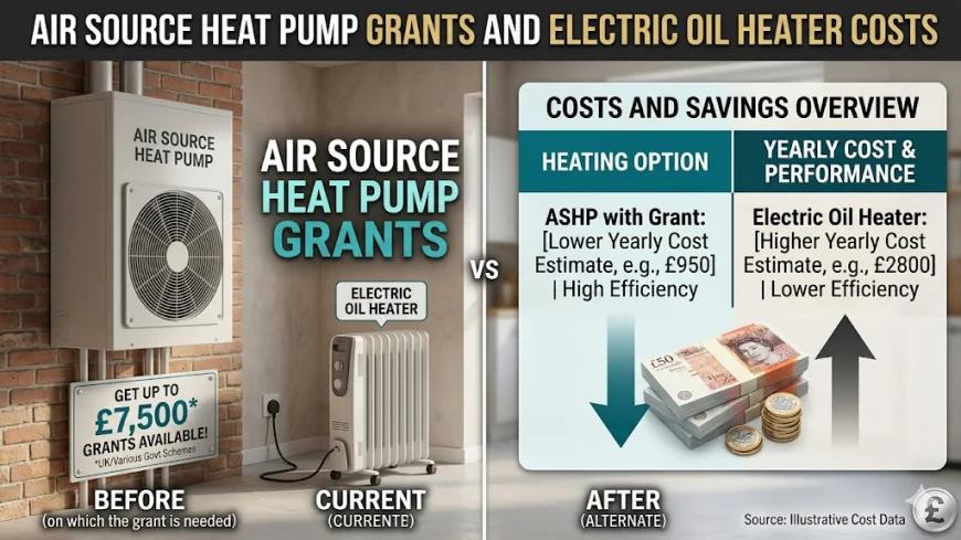 Air Source Heat Pump Grants and Electric Oil Heater Costs