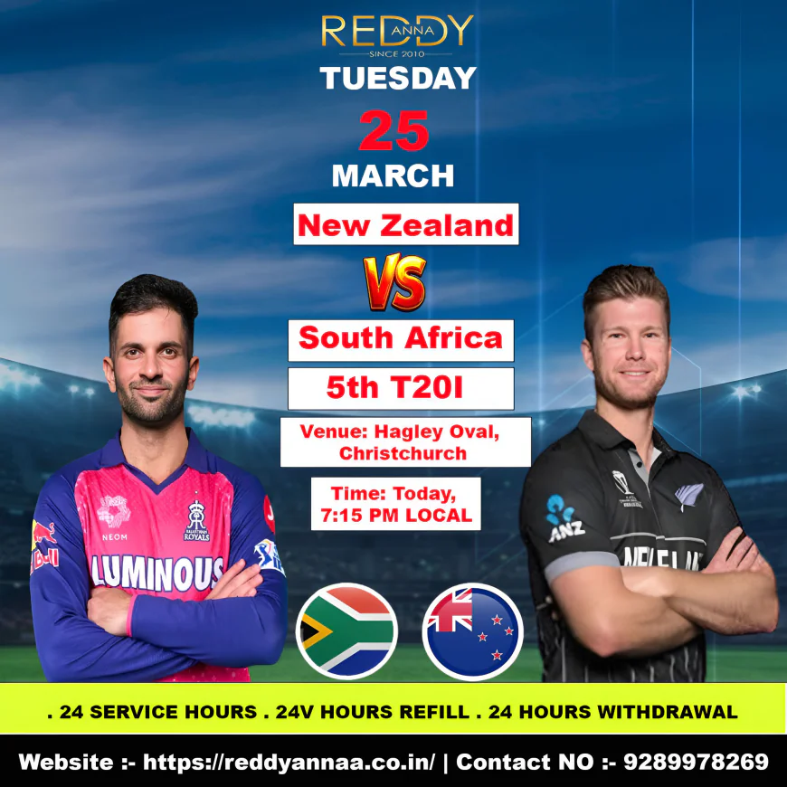 Reddy Anna Book: Key Players to Watch in the Upcoming New Zealand vs South Africa 5th T20I Match Scheduled for March 25, 2026.