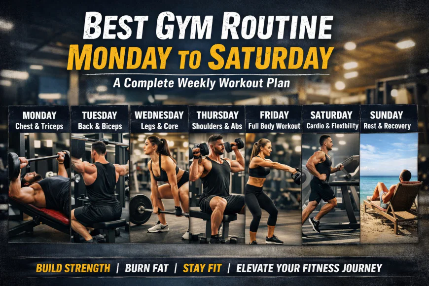 Best Gym Routine Monday to Saturday: A Complete Weekly Workout Plan