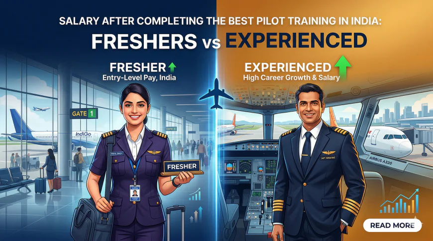 Salary After Completing the Best Pilot Training in India: Freshers vs Experienced