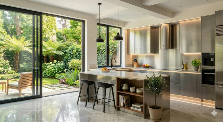 Stainless Steel Kitchen: Modern, Durable & Hygienic Kitchen Design Guide