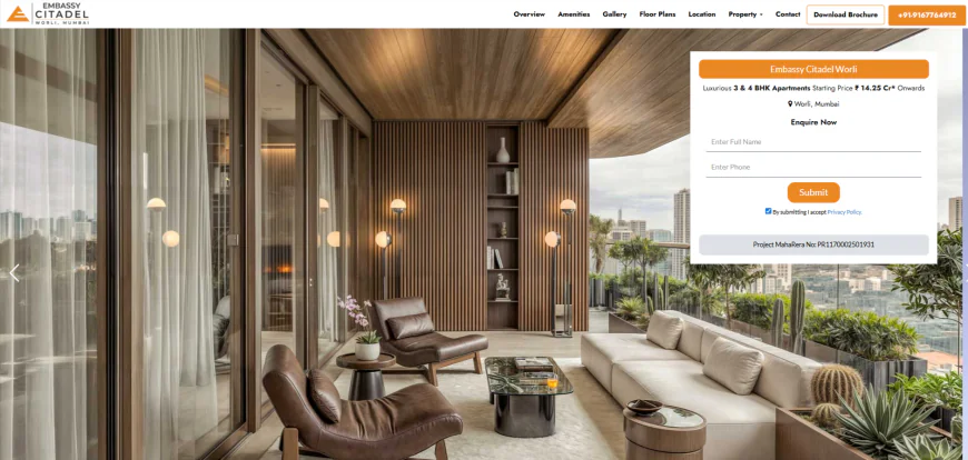 Embassy Citadel Worli – 2, 3 & 4 BHK Apartments in Worli, Mumbai