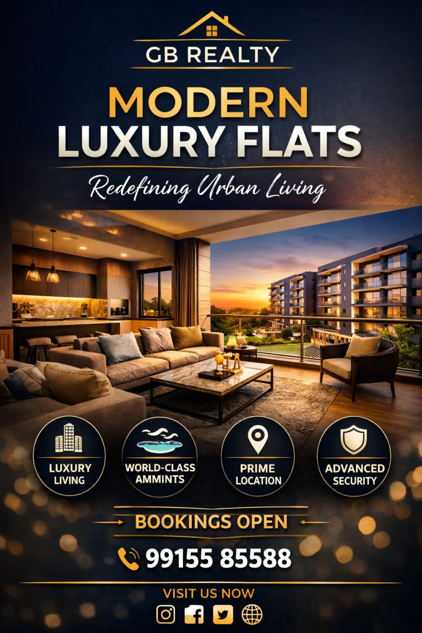 GB Realty Modern Luxury Flats  | Limited inventory, Reserve now - 9915585588