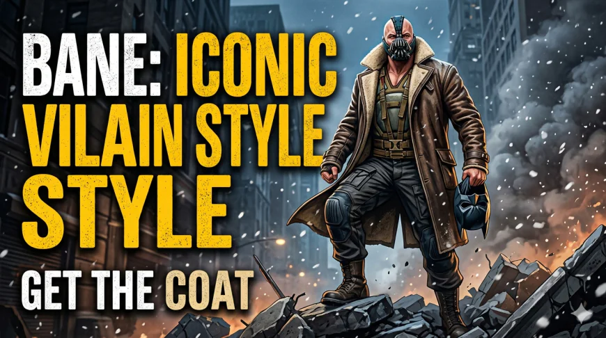 Bane Dark Knight Coat With Heavy Duty Iconic Villain Style