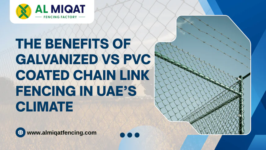 The Benefits of Galvanized vs PVC Coated Chain Link Fencing in UAE’s Climate