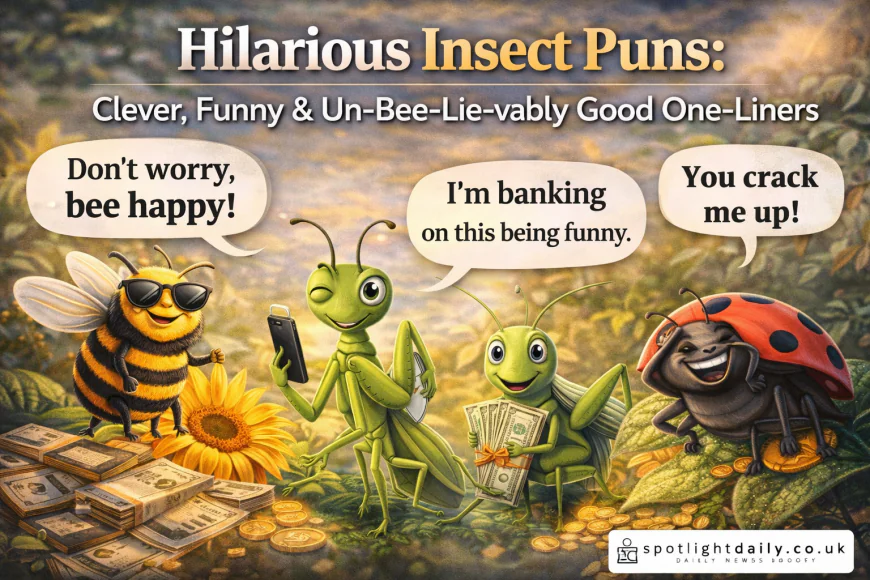 Hilarious Insect Puns: Clever, Funny & Un-Bee-Lie-vably Good One-Liners