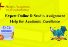 Expert Online R Studio Assignment Help for Academic Excellence