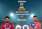 The Anticipation Builds: Reddy Anna Online Book ID Discusses Key Players and Strategies for LSG vs DC in IPL 2026 on April 1st.