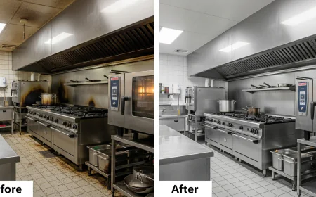 Transform Your Commercial Kitchen with Professional Degreasing – Before & After Cleaning