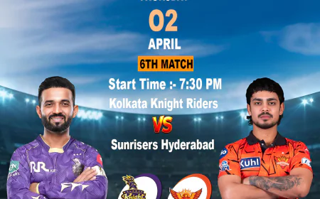 Reddy Anna Predictions: Analyzing the KKR vs SRH Showdown in Eden Gardens on April 2nd at 7:30 PM.