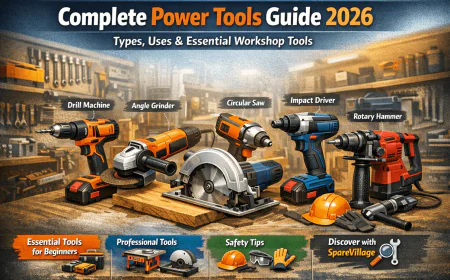 Complete Power Tools Guide 2026: Types, Power Tools List & Professional Tools for Modern Workshops