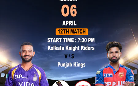From Reddy Anna Book Perspective: The Significance of KKR vs PBKS Clash on April 6th and Its Implications for IPL Season Ahead.