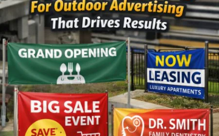 Professional Banner Printing for Outdoor Advertising That Drives Results